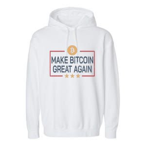 Make Bitcoin Great Again Bitcoin Garment-Dyed Fleece Hoodie