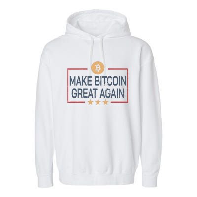 Make Bitcoin Great Again Bitcoin Garment-Dyed Fleece Hoodie