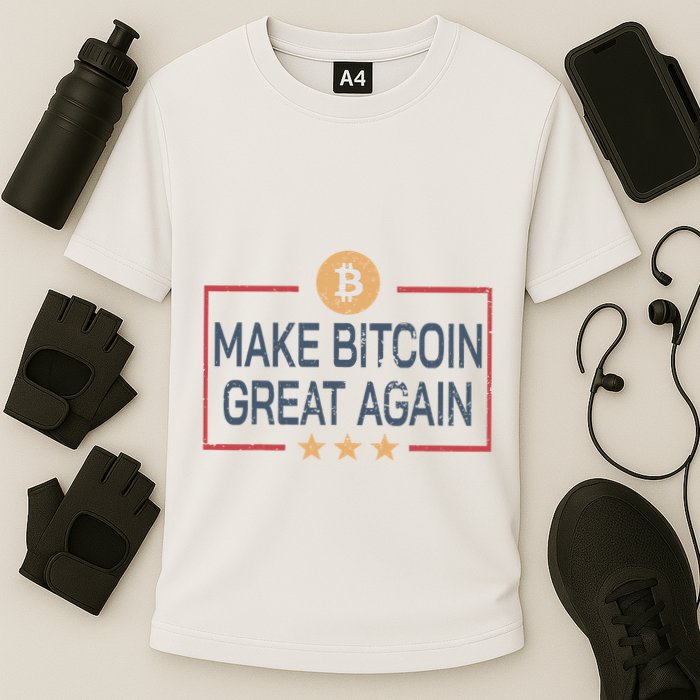 Make Bitcoin Great Again Bitcoin Cooling Performance Crew T-Shirt
