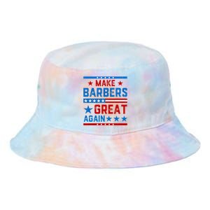 Make Barbers Great Again Barbers For Trump 2024 Tie Dye Newport Bucket Hat