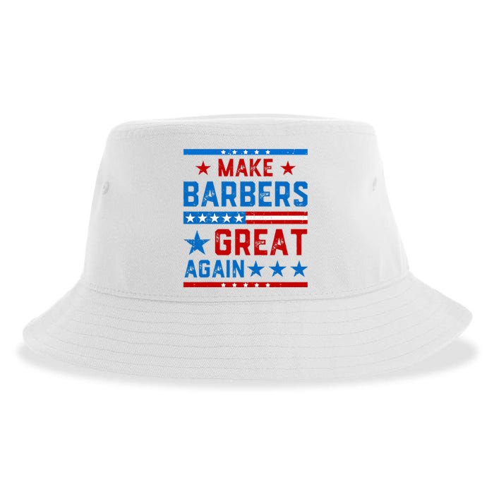 Make Barbers Great Again Barbers For Trump 2024 Sustainable Bucket Hat