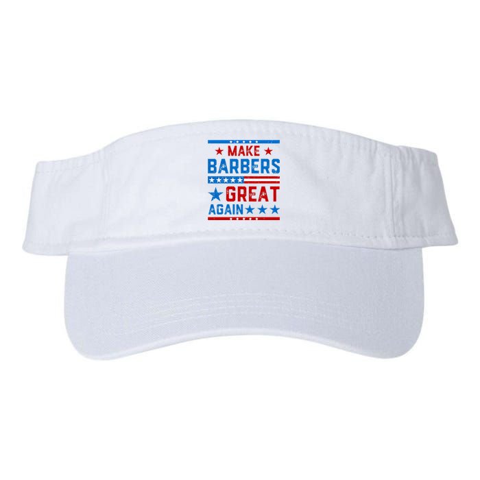 Make Barbers Great Again Barbers For Trump 2024 Valucap Bio-Washed Visor