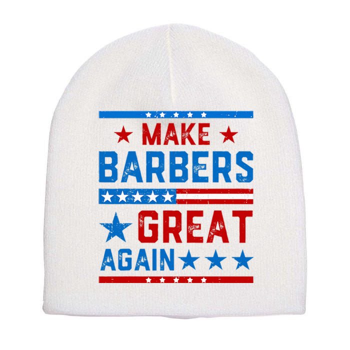 Make Barbers Great Again Barbers For Trump 2024 Short Acrylic Beanie