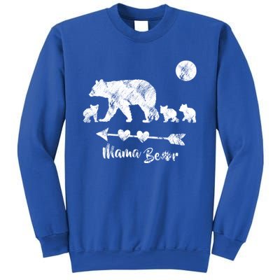 Mama Bear Gift With Three Cute Bear Cubs Mothers Day Funny Gift Sweatshirt