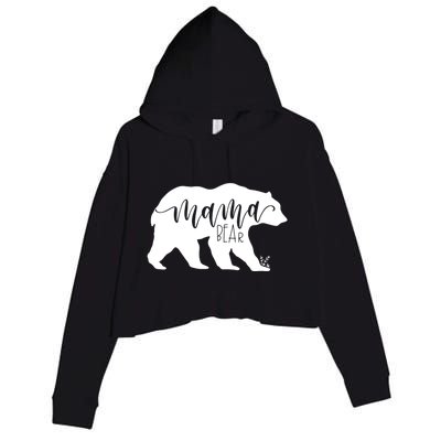 Mama Bear Gift Momma Bear Mamma Bear Jlz043 Gift Crop Fleece Hoodie