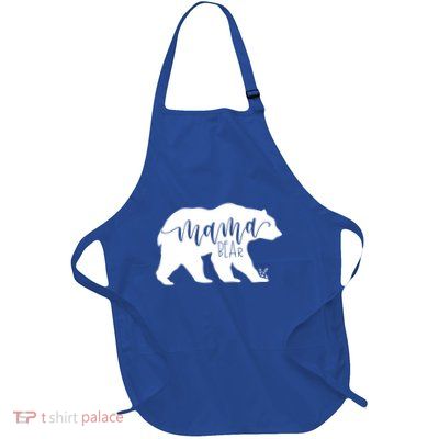 Mama Bear Gift Momma Bear Mamma Bear Jlz043 Gift Full-Length Apron With Pockets