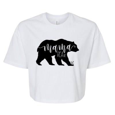 Mama Bear Gift Momma Bear Mamma Bear Jlz043 Gift Bella+Canvas Jersey Crop Tee