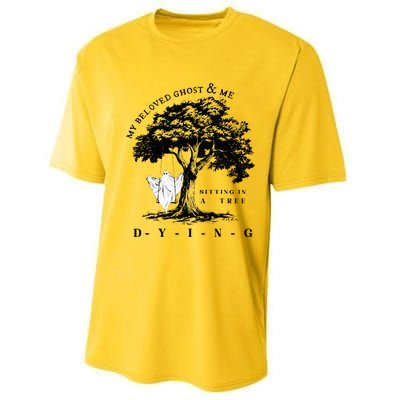 My Beloved Ghost & Me Sitting In A Tree Dying Performance Sprint T-Shirt