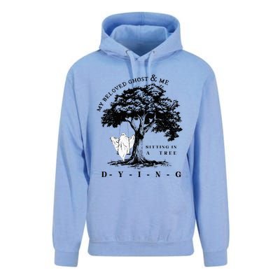 My Beloved Ghost & Me Sitting In A Tree Dying Unisex Surf Hoodie