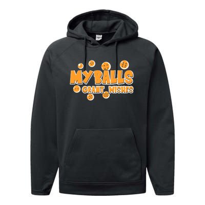 My Balls Grant Wishes Performance Fleece Hoodie