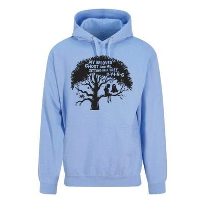 My Beloved Ghost Me Sitting In A Tree Dying Happy Halloween Unisex Surf Hoodie