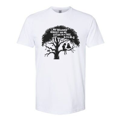 My Beloved Ghost Me Sitting In A Tree Dying Happy Halloween Softstyle CVC T-Shirt