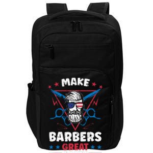 Make Barbers Great Again Cool Barbers For Trump 2024 Impact Tech Backpack