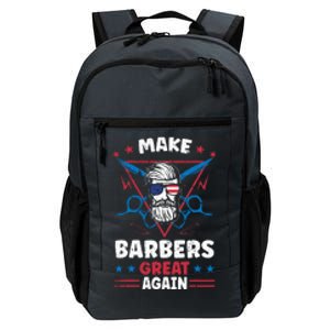 Make Barbers Great Again Cool Barbers For Trump 2024 Daily Commute Backpack