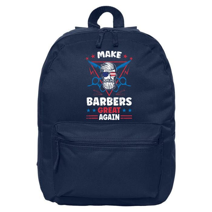 Make Barbers Great Again Cool Barbers For Trump 2024 16 in Basic Backpack