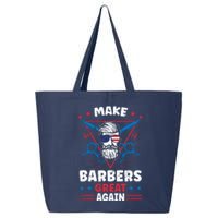 Make Barbers Great Again Cool Barbers For Trump 2024 25L Jumbo Tote