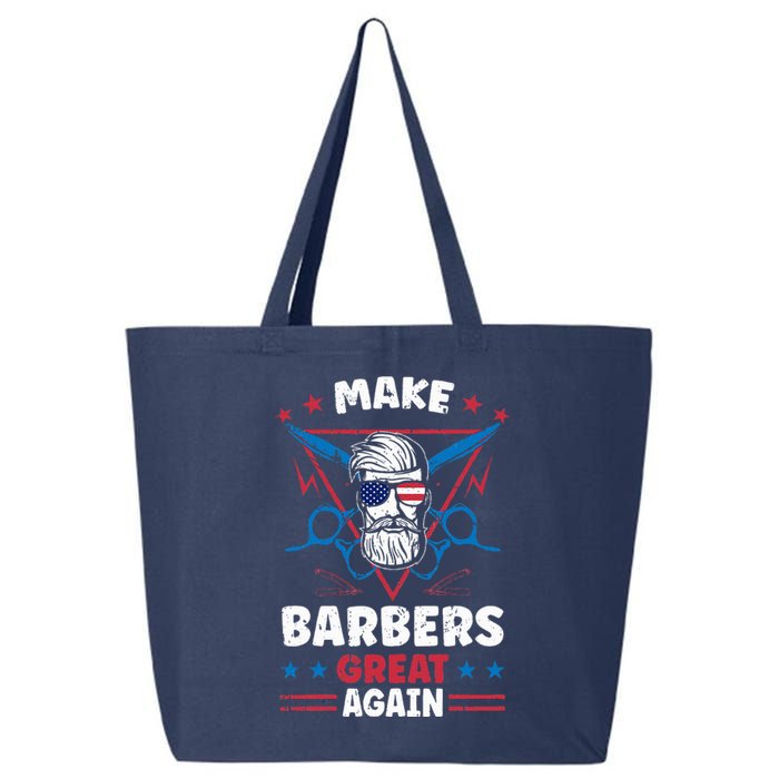 Make Barbers Great Again Cool Barbers For Trump 2024 25L Jumbo Tote