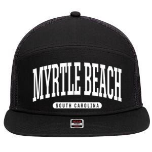 Myrtle Beach Gift College University Style Sc U Cute Gift 7 Panel Mesh Trucker Snapback Hat