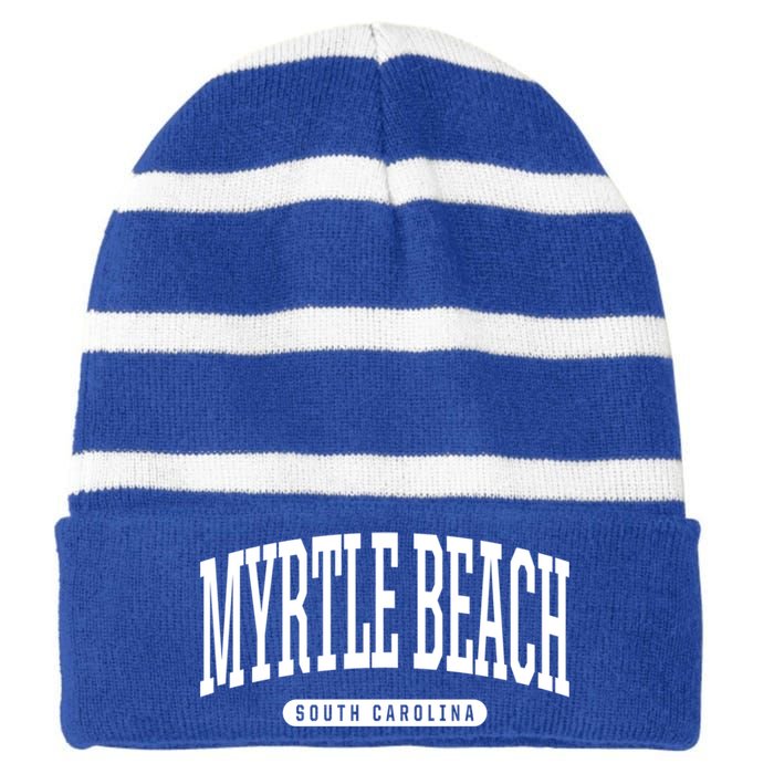 Myrtle Beach Gift College University Style Sc U Cute Gift Striped Beanie with Solid Band