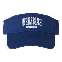 Myrtle Beach Gift College University Style Sc U Cute Gift Valucap Bio-Washed Visor