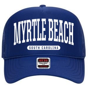 Myrtle Beach Gift College University Style Sc U Cute Gift High Crown Mesh Back Trucker Hat