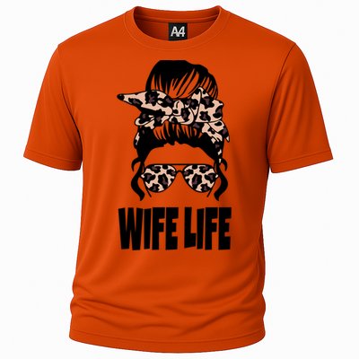 Messy Bun Great Gift Sarcastic Novelty Graphic Wife Life Meaningful Gift Cooling Performance Crew T-Shirt