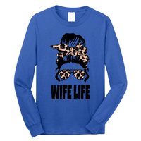 Messy Bun Great Gift Sarcastic Novelty Graphic Wife Life Meaningful Gift Long Sleeve Shirt