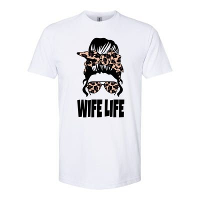 Messy Bun Great Gift Sarcastic Novelty Graphic Wife Life Meaningful Gift Softstyle CVC T-Shirt