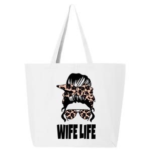 Messy Bun Great Gift Sarcastic Novelty Graphic Wife Life Meaningful Gift 25L Jumbo Tote