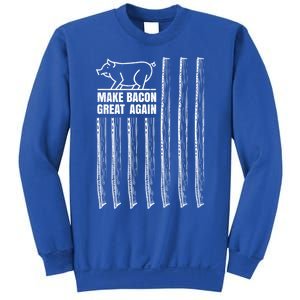 Make Bacon Great Again American Bacon Flag Pig Lovers Gift Sweatshirt