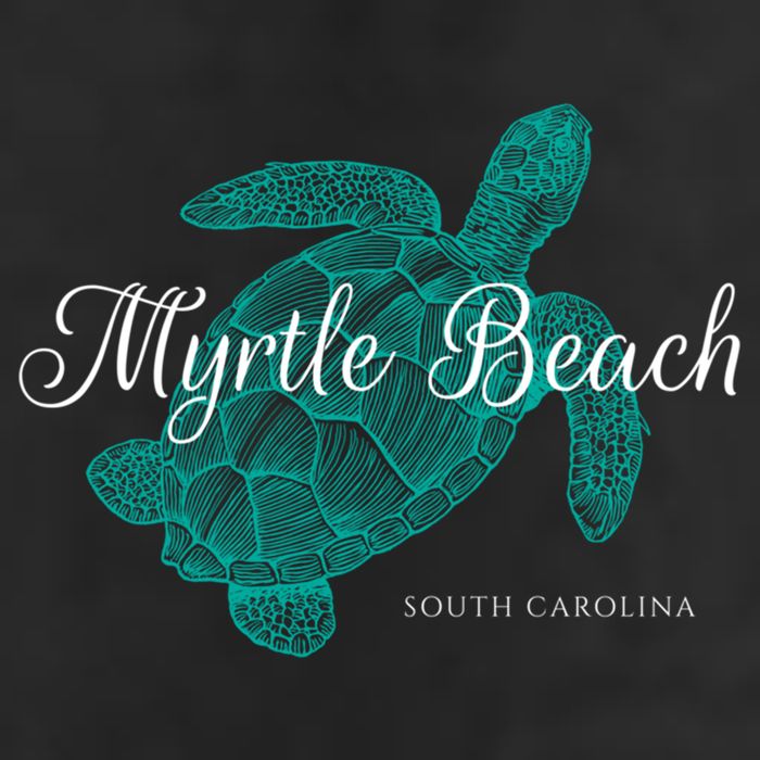 Myrtle Beach Gift 7 Panel Mesh Trucker Snapback Hat