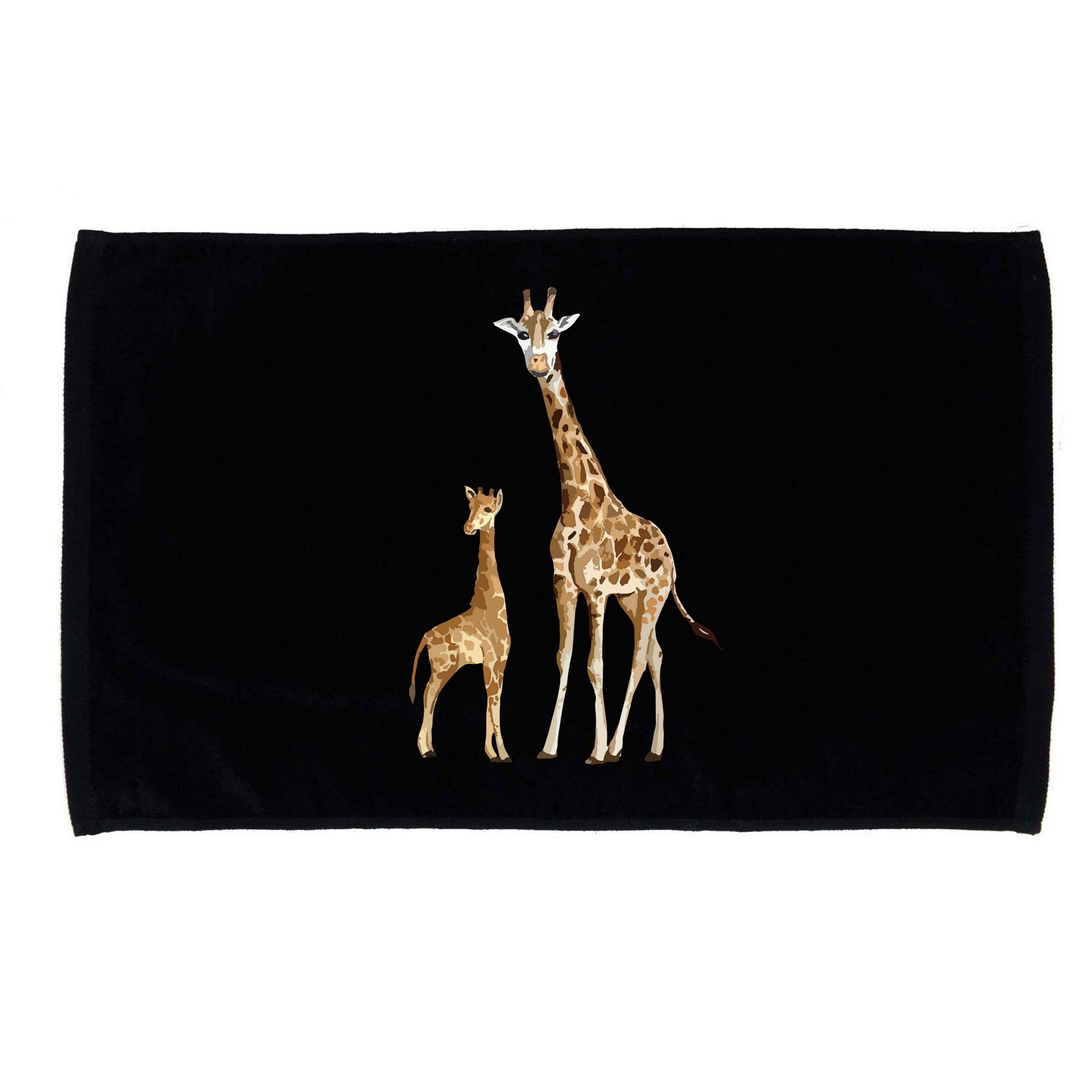 Mama & Baby Giraffe Wildlife Microfiber Hand Towel