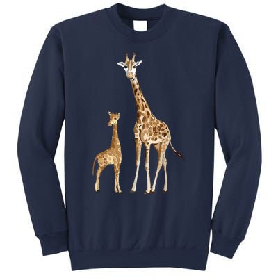 Mama & Baby Giraffe Wildlife Sweatshirt