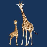 Mama & Baby Giraffe Wildlife 16 in Basic Backpack