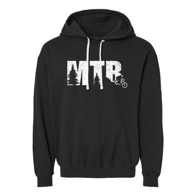 Mountain Biker Gifts Mtb Biking Garment-Dyed Fleece Hoodie