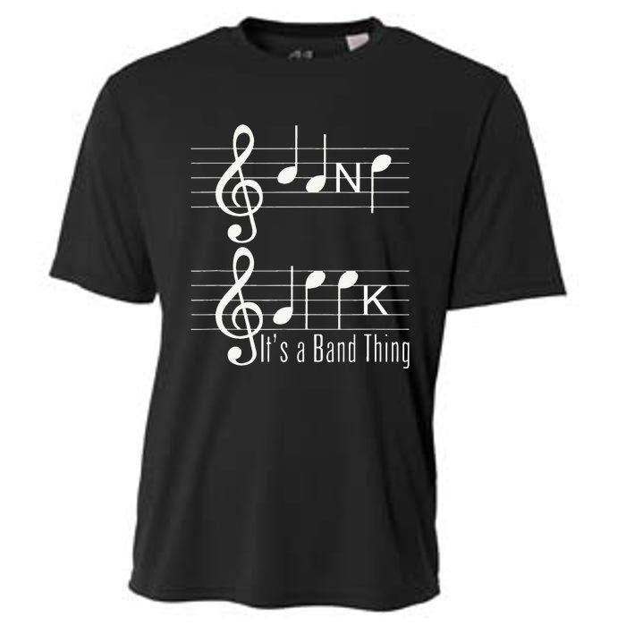 Musicians Band Geek Music Notes Spelling Funny Cooling Performance Crew T-Shirt