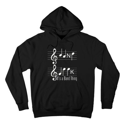 Musicians Band Geek Music Notes Spelling Funny Hoodie