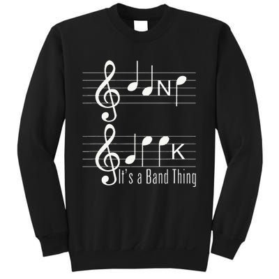 Musicians Band Geek Music Notes Spelling Funny Sweatshirt