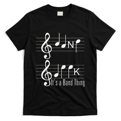 Musicians Band Geek Music Notes Spelling Funny T-Shirt