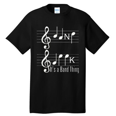 Musicians Band Geek Music Notes Spelling Funny Tall T-Shirt