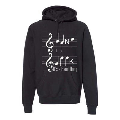 Musicians Band Geek Music Notes Spelling Funny Premium Hoodie