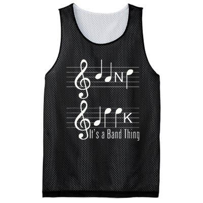 Musicians Band Geek Music Notes Spelling Funny Mesh Reversible Basketball Jersey Tank