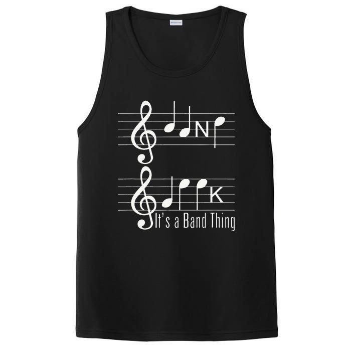 Musicians Band Geek Music Notes Spelling Funny PosiCharge Competitor Tank