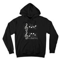 Musicians Band Geek Music Notes Spelling Funny Tall Hoodie