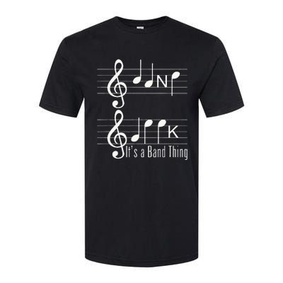 Musicians Band Geek Music Notes Spelling Funny Softstyle CVC T-Shirt