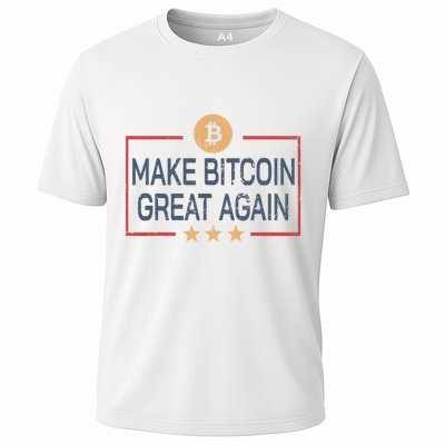 Make Bitcoin Great Again Funny Bitcoin Hodler Cooling Performance Crew T-Shirt