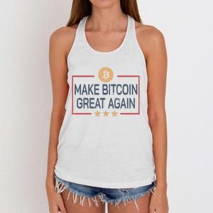 Make Bitcoin Great Again Funny Bitcoin Hodler Women's Knotted Racerback Tank