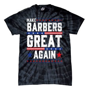 Make Barbers Great Again Barbers For Trump 2024 Tie-Dye T-Shirt