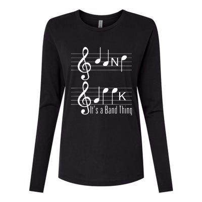 Musicians Band Geek Music Notes Spelling Funny T Womens Cotton Relaxed Long Sleeve T-Shirt