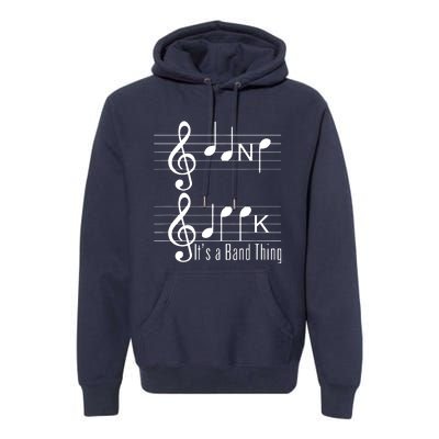 Musicians Band Geek Music Notes Spelling Funny T Premium Hoodie